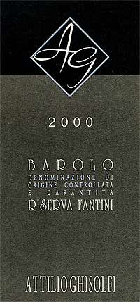 GHISOLFI BAROLO FANTINI "RISERVA" 2000